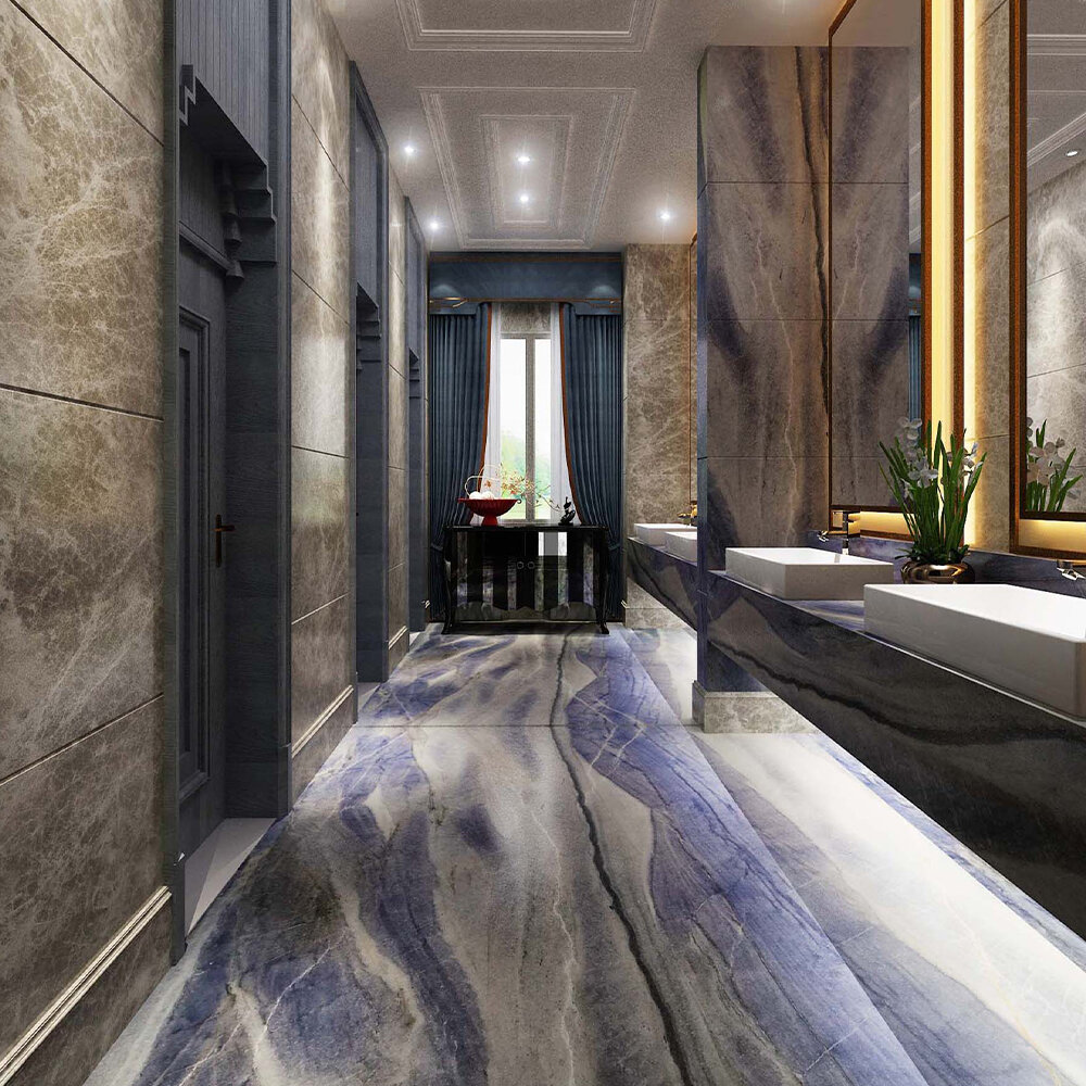 Azul Macaubas Mermer