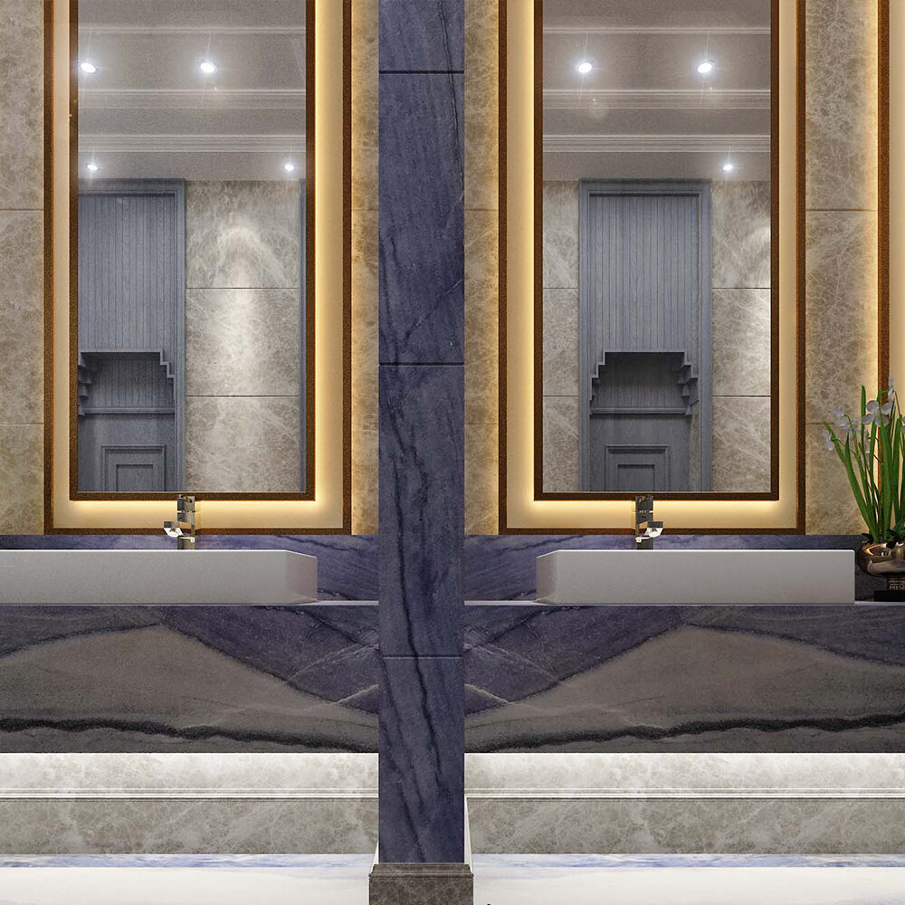 Azul Macaubas Mermer