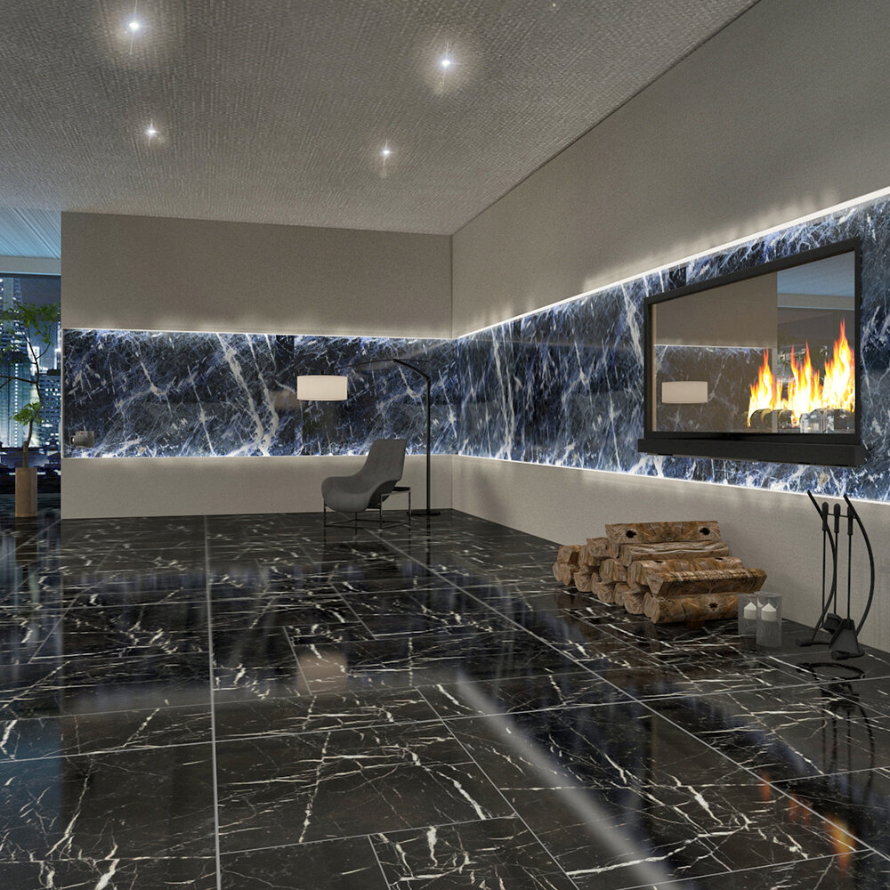 Blue Sodalite Mermer