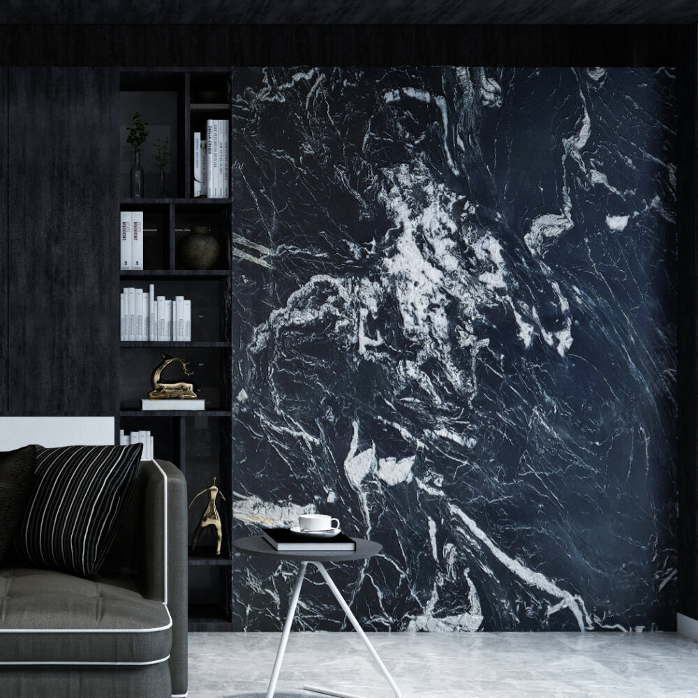 Fantasy Black Leather Mermer