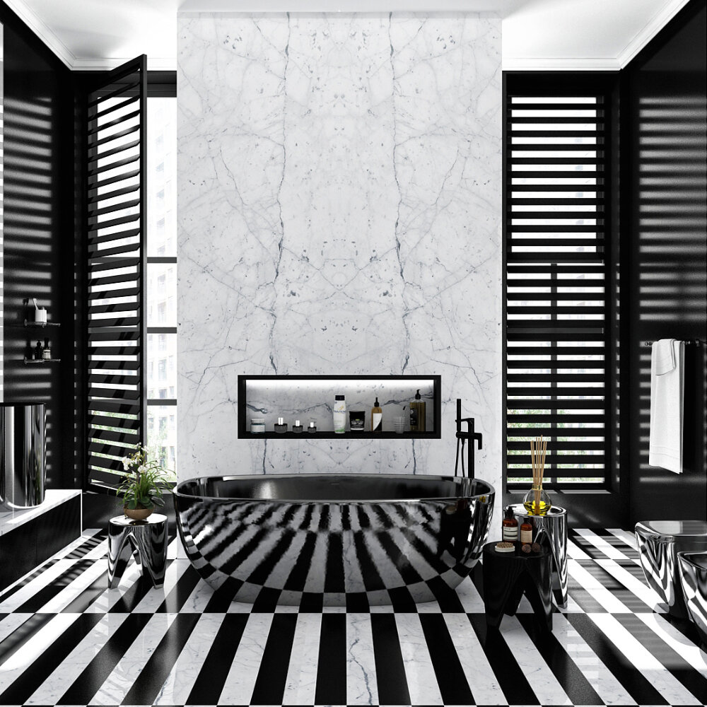 Bianco Carrara Mermer