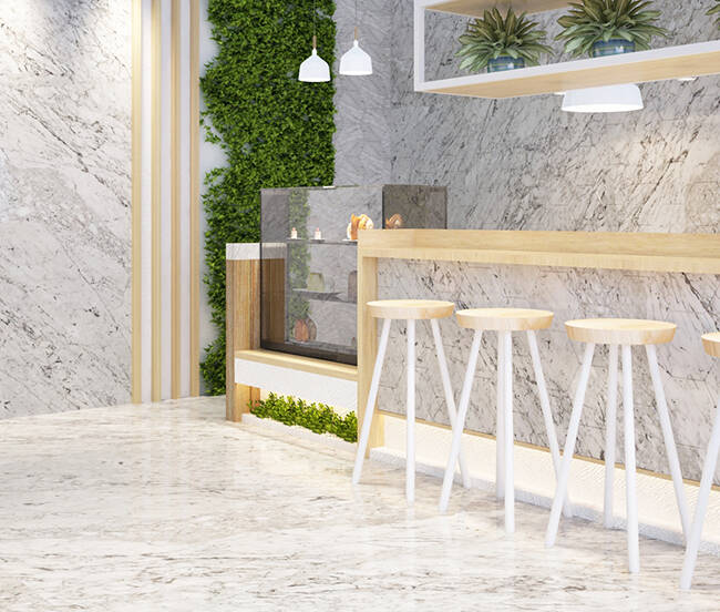 Bianco Carrara Mermer ile Modern ve Şık İç Mekan Tasarımı