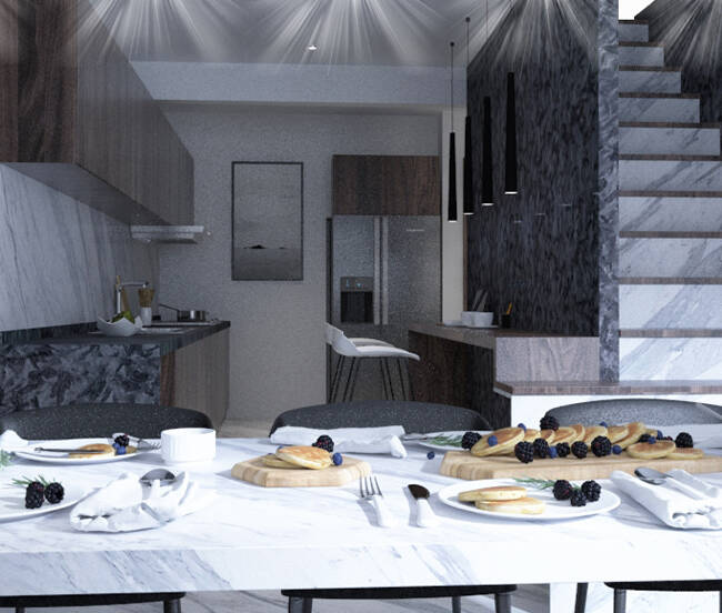 Lüks mimari projelerde mermer kullanımı