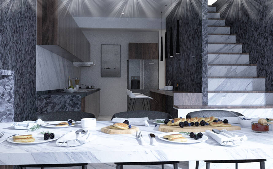 Lüks mimari projelerde mermer kullanımı